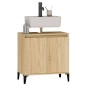 vidaXL Mobile Lavabo Rovere Sonoma 58x33x60 cm in Legno Multistrato