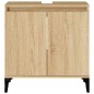 vidaXL Mobile Lavabo Rovere Sonoma 58x33x60 cm in Legno Multistrato