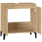 vidaXL Mobile Lavabo Rovere Sonoma 58x33x60 cm in Legno Multistrato