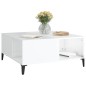 vidaXL Tavolino Salotto Bianco Lucido 80x80x36,5 cm Legno Multistrato vidaXL Tavolino Salotto Bianco Lucido 80x80x36,5 cm Legno Multistrato