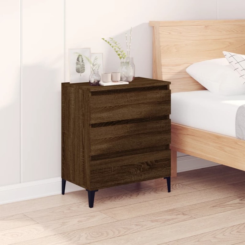 vidaXL Credenza Rovere Marrone 60x35x70 cm in Legno Multistrato vidaXL Credenza Rovere Marrone 60x35x70 cm in Legno Multistrato