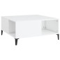 vidaXL Tavolino da Salotto Bianco 80x80x36,5 cm in Legno Multistrato