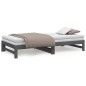 vidaXL Dormeuse Estraibile Grigia 2x(80x200) cm Legno Massello di Pino vidaXL Dormeuse Estraibile Grigia 2x(80x200) cm Legno Massello di Pino