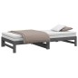vidaXL Dormeuse Estraibile Grigia 2x(80x200) cm Legno Massello di Pino vidaXL Dormeuse Estraibile Grigia 2x(80x200) cm Legno Massello di Pino