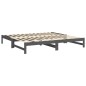 vidaXL Dormeuse Estraibile Grigia 2x(80x200) cm Legno Massello di Pino vidaXL Dormeuse Estraibile Grigia 2x(80x200) cm Legno Massello di Pino