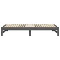 vidaXL Dormeuse Estraibile Grigia 2x(80x200) cm Legno Massello di Pino vidaXL Dormeuse Estraibile Grigia 2x(80x200) cm Legno Massello di Pino