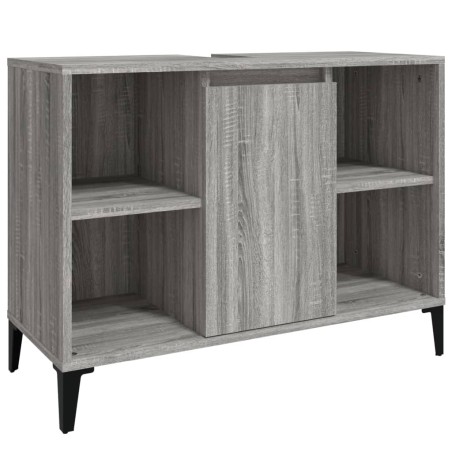 vidaXL Mobile Lavabo Grigio Sonoma 80x33x60 cm in Legno Multistrato