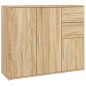 vidaXL Credenza Rovere Sonoma 91x29,5x75 cm in Legno Multistrato vidaXL Credenza Rovere Sonoma 91x29,5x75 cm in Legno Multistrato