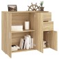 vidaXL Credenza Rovere Sonoma 91x29,5x75 cm in Legno Multistrato vidaXL Credenza Rovere Sonoma 91x29,5x75 cm in Legno Multistrato