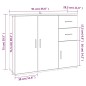 vidaXL Credenza Rovere Sonoma 91x29,5x75 cm in Legno Multistrato vidaXL Credenza Rovere Sonoma 91x29,5x75 cm in Legno Multistrato