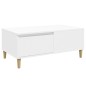 vidaXL Tavolino da Salotto Bianco 90x50x36,5 cm in Legno Multistrato