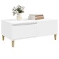 vidaXL Tavolino da Salotto Bianco 90x50x36,5 cm in Legno Multistrato