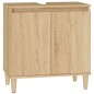 vidaXL Mobile Lavabo Rovere Sonoma 58x33x60 cm in Legno Multistrato vidaXL Mobile Lavabo Rovere Sonoma 58x33x60 cm in Legno Multistrato