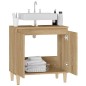 vidaXL Mobile Lavabo Rovere Sonoma 58x33x60 cm in Legno Multistrato vidaXL Mobile Lavabo Rovere Sonoma 58x33x60 cm in Legno Multistrato