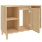 vidaXL Mobile Lavabo Rovere Sonoma 80x33x60 cm in Legno Multistrato vidaXL Mobile Lavabo Rovere Sonoma 80x33x60 cm in Legno Multistrato