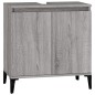 vidaXL Mobile Lavabo Grigio Sonoma 58x33x60 cm in Legno Multistrato vidaXL Mobile Lavabo Grigio Sonoma 58x33x60 cm in Legno Multistrato