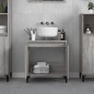 vidaXL Mobile Lavabo Grigio Sonoma 58x33x60 cm in Legno Multistrato vidaXL Mobile Lavabo Grigio Sonoma 58x33x60 cm in Legno Multistrato