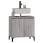 vidaXL Mobile Lavabo Grigio Sonoma 58x33x60 cm in Legno Multistrato vidaXL Mobile Lavabo Grigio Sonoma 58x33x60 cm in Legno Multistrato