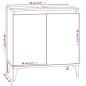 vidaXL Mobile Lavabo Grigio Sonoma 58x33x60 cm in Legno Multistrato vidaXL Mobile Lavabo Grigio Sonoma 58x33x60 cm in Legno Multistrato