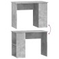 vidaXL Scrivania Grigio Cemento 100x55x75 cm in Legno Multistrato vidaXL Scrivania Grigio Cemento 100x55x75 cm in Legno Multistrato
