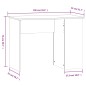 vidaXL Scrivania Grigio Cemento 100x55x75 cm in Legno Multistrato vidaXL Scrivania Grigio Cemento 100x55x75 cm in Legno Multistrato