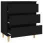 vidaXL Credenza Nero 60x35x70 cm in Legno Multistrato