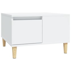 vidaXL Tavolino da Salotto Bianco 55x55x36,5 cm in Legno Multistrato