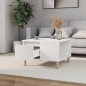vidaXL Tavolino da Salotto Bianco 55x55x36,5 cm in Legno Multistrato