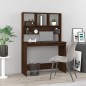 vidaXL Scrivania Mensole Rovere Marrone 102x45x148cm Legno Multistrato vidaXL Scrivania Mensole Rovere Marrone 102x45x148cm Legno Multistrato