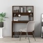 vidaXL Scrivania Mensole Rovere Marrone 102x45x148cm Legno Multistrato vidaXL Scrivania Mensole Rovere Marrone 102x45x148cm Legno Multistrato