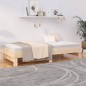 vidaXL Dormeuse Estraibile 2x(90x200) cm Legno Massello di Pino