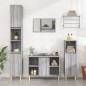 vidaXL Mobile Lavabo Grigio Sonoma 80x33x60 cm in Legno Multistrato vidaXL Mobile Lavabo Grigio Sonoma 80x33x60 cm in Legno Multistrato