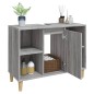 vidaXL Mobile Lavabo Grigio Sonoma 80x33x60 cm in Legno Multistrato vidaXL Mobile Lavabo Grigio Sonoma 80x33x60 cm in Legno Multistrato