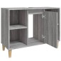 vidaXL Mobile Lavabo Grigio Sonoma 80x33x60 cm in Legno Multistrato vidaXL Mobile Lavabo Grigio Sonoma 80x33x60 cm in Legno Multistrato
