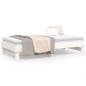 vidaXL Dormeuse Estraibile Bianca 2x(90x190) cm Legno Massello di Pino vidaXL Dormeuse Estraibile Bianca 2x(90x190) cm Legno Massello di Pino