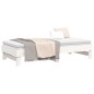 vidaXL Dormeuse Estraibile Bianca 2x(90x190) cm Legno Massello di Pino vidaXL Dormeuse Estraibile Bianca 2x(90x190) cm Legno Massello di Pino