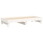 vidaXL Dormeuse Estraibile Bianca 2x(90x190) cm Legno Massello di Pino vidaXL Dormeuse Estraibile Bianca 2x(90x190) cm Legno Massello di Pino