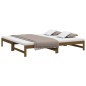 vidaXL Dormeuse Estraibile Miele 2x(100x200) cm Legno Massello di Pino vidaXL Dormeuse Estraibile Miele 2x(100x200) cm Legno Massello di Pino