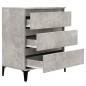 vidaXL Credenza Grigio Cemento 60x35x70 cm in Legno Multistrato vidaXL Credenza Grigio Cemento 60x35x70 cm in Legno Multistrato