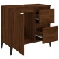 vidaXL Armadietto Bagno Rovere Marrone 65x33x60cm in Legno Multistrato vidaXL Armadietto Bagno Rovere Marrone 65x33x60cm in Legno Multistrato