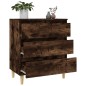 vidaXL Credenza Rovere Fumo 60x35x70 cm in Legno Multistrato vidaXL Credenza Rovere Fumo 60x35x70 cm in Legno Multistrato