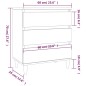 vidaXL Credenza Rovere Fumo 60x35x70 cm in Legno Multistrato vidaXL Credenza Rovere Fumo 60x35x70 cm in Legno Multistrato