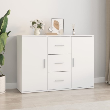 vidaXL Credenza Bianca 91x29,5x65 cm in Legno Multistrato