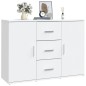 vidaXL Credenza Bianca 91x29,5x65 cm in Legno Multistrato vidaXL Credenza Bianca 91x29,5x65 cm in Legno Multistrato