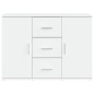 vidaXL Credenza Bianca 91x29,5x65 cm in Legno Multistrato vidaXL Credenza Bianca 91x29,5x65 cm in Legno Multistrato