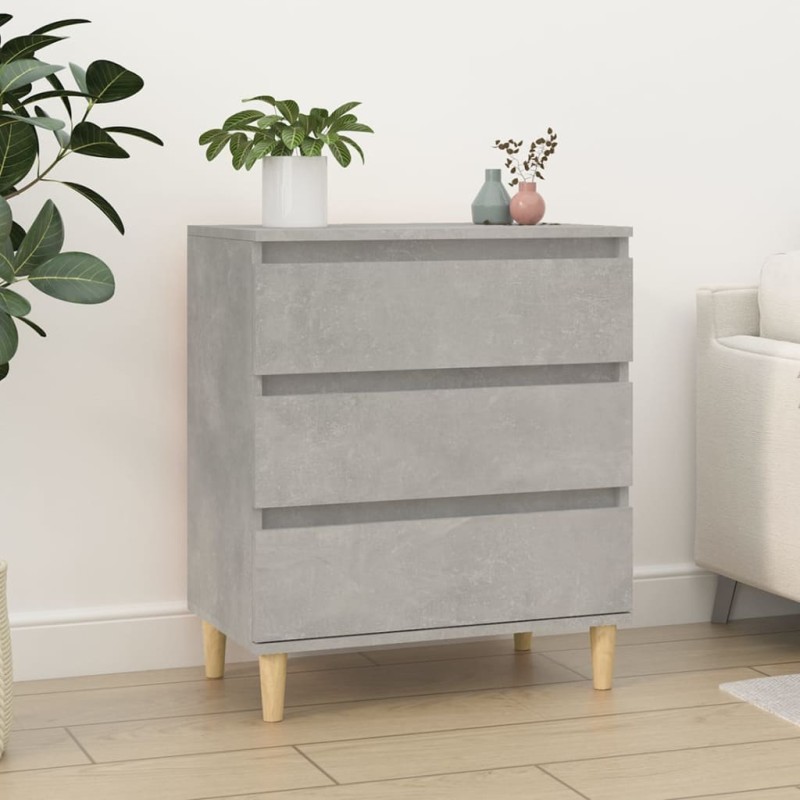 vidaXL Credenza Grigio Cemento 60x35x70 cm in Legno Multistrato vidaXL Credenza Grigio Cemento 60x35x70 cm in Legno Multistrato