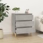 vidaXL Credenza Grigio Cemento 60x35x70 cm in Legno Multistrato vidaXL Credenza Grigio Cemento 60x35x70 cm in Legno Multistrato