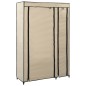 Armadio Pieghevole Crema 110x45x175 cm in Tessuto Armadio Pieghevole Crema 110x45x175 cm in Tessuto