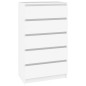 vidaXL Cassettiera Bianca 60x36x103 cm in Legno Multistrato vidaXL Cassettiera Bianca 60x36x103 cm in Legno Multistrato
