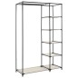 Armadio Pieghevole Crema 110x45x175 cm in Tessuto Armadio Pieghevole Crema 110x45x175 cm in Tessuto